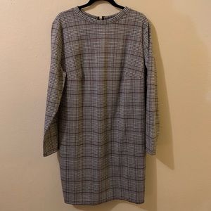 Forever21 plaid long sleeve dress